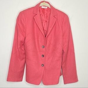 Akris Punto wool cashmere 3 button blazer